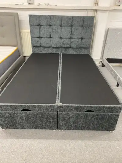 Double Ottoman in grey