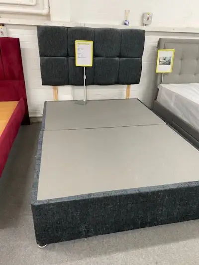 Double divan in grey