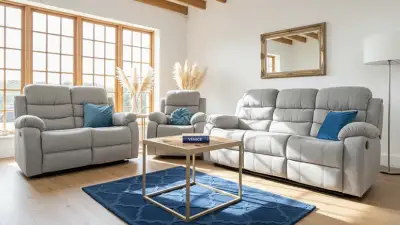 Recliner 3&plus;2&plus;1 in grey fabric