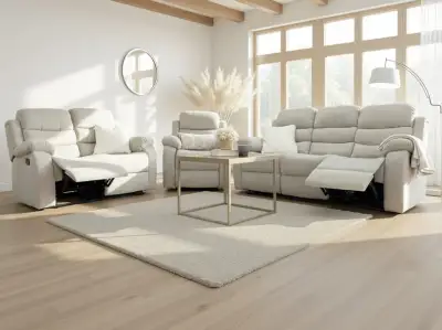 Recliner 3&plus;2&plus;1 in beige fabric