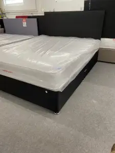 Bed - Full Set - Divan Base &plus; Headboard &plus; Eco Mattress