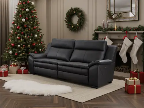 Click Here To Enlarge This Photo Of Real Leather 3&plus;2 POWER Recliner PREMIUM RANGE