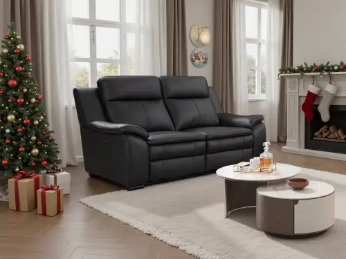 Click Here To Enlarge This Photo Of Real Leather 3&plus;2 POWER Recliner PREMIUM RANGE