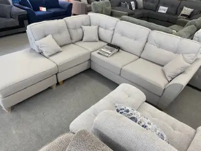 Ashley Corner Light Grey Left or Right Hand