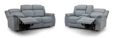 Lisbon Recliner 3&plus;2 Set Grey