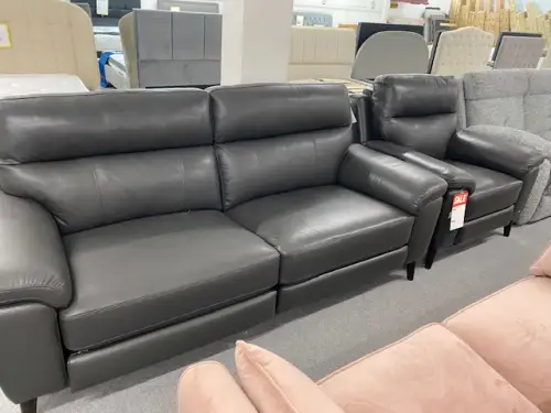Click Here To Enlarge This Photo Of Leather POWER 3&plus;1 recliner